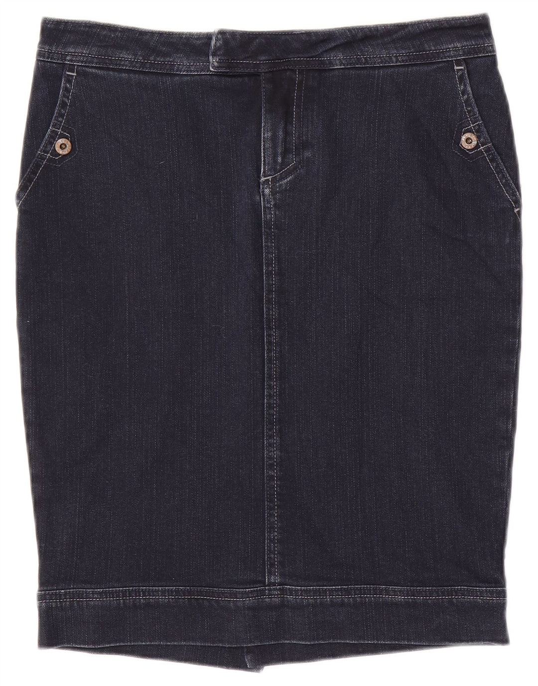 Gonna in denim da donna Woolrich W29 blu navy medio