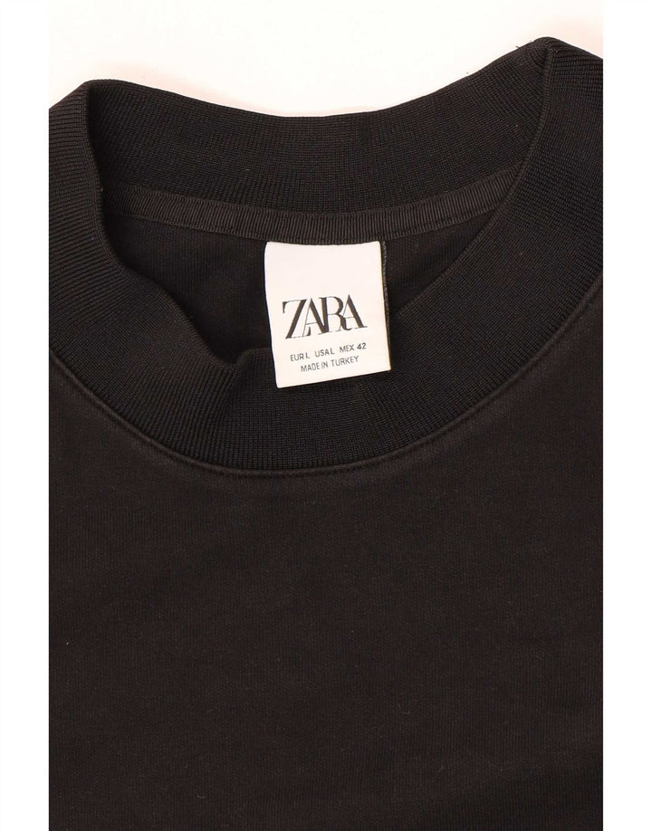 T-shirt Zara da uomo grande nera