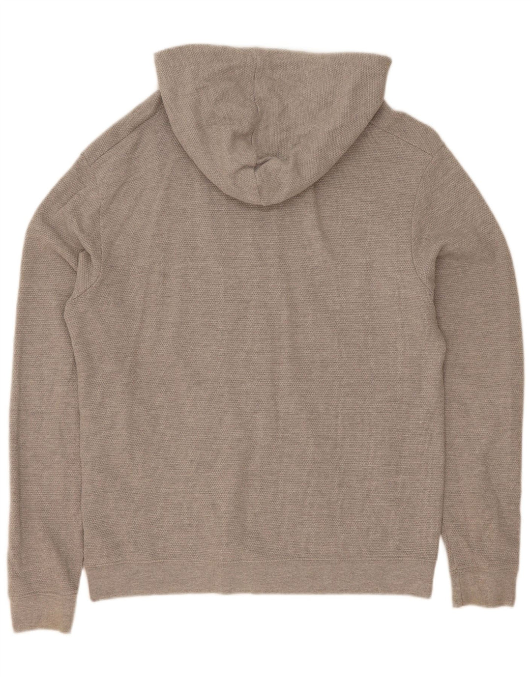 Felpa con cappuccio e zip Zara da uomo XL in cotone grigio