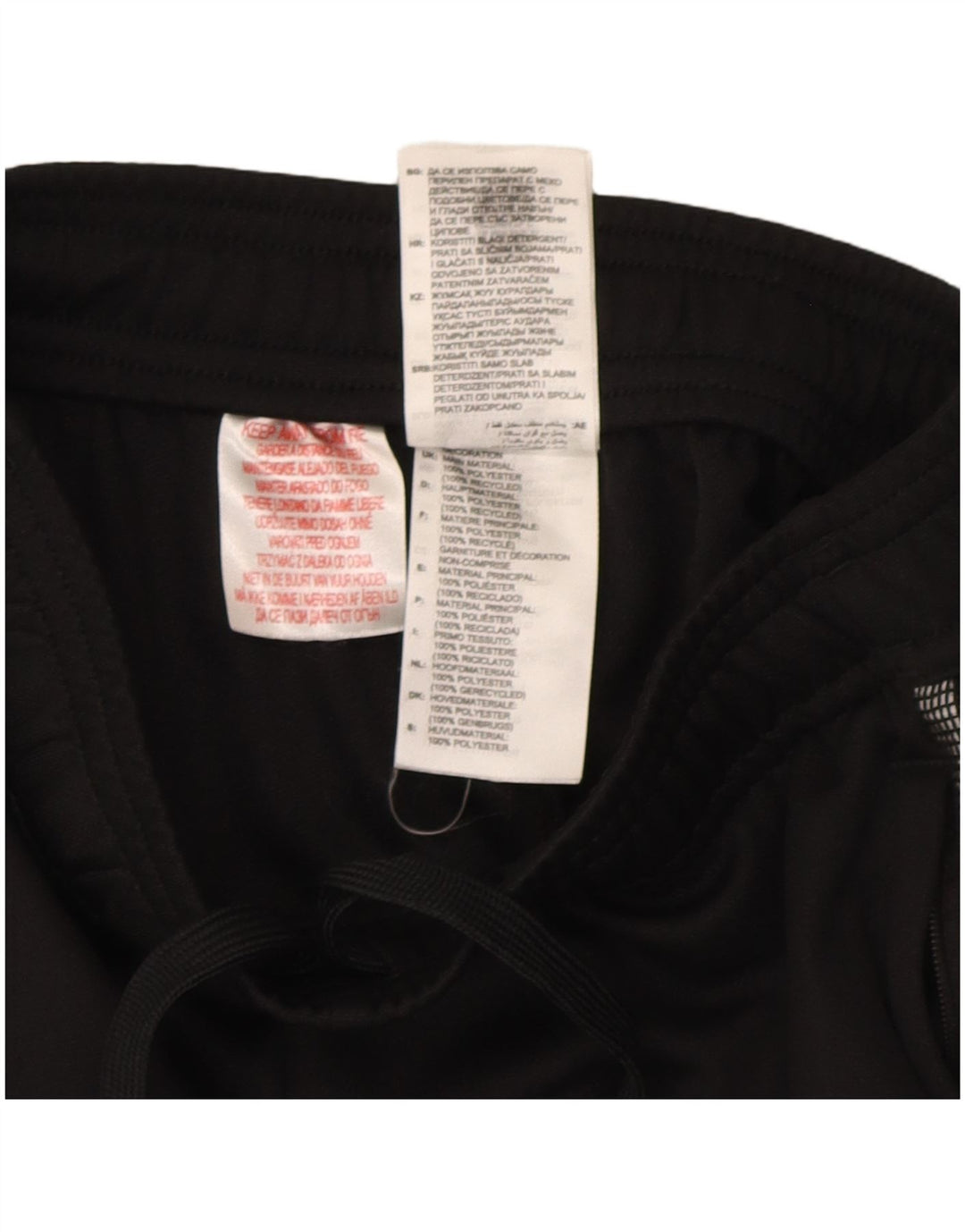 Adidas Boys Aeroready Tracksuit Trousers 9-10 Years Black Polyester