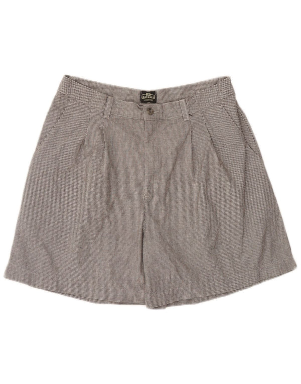Pantaloncini casual Petite da donna Lee US 16 XL W36 Cotone pied de poule grigio