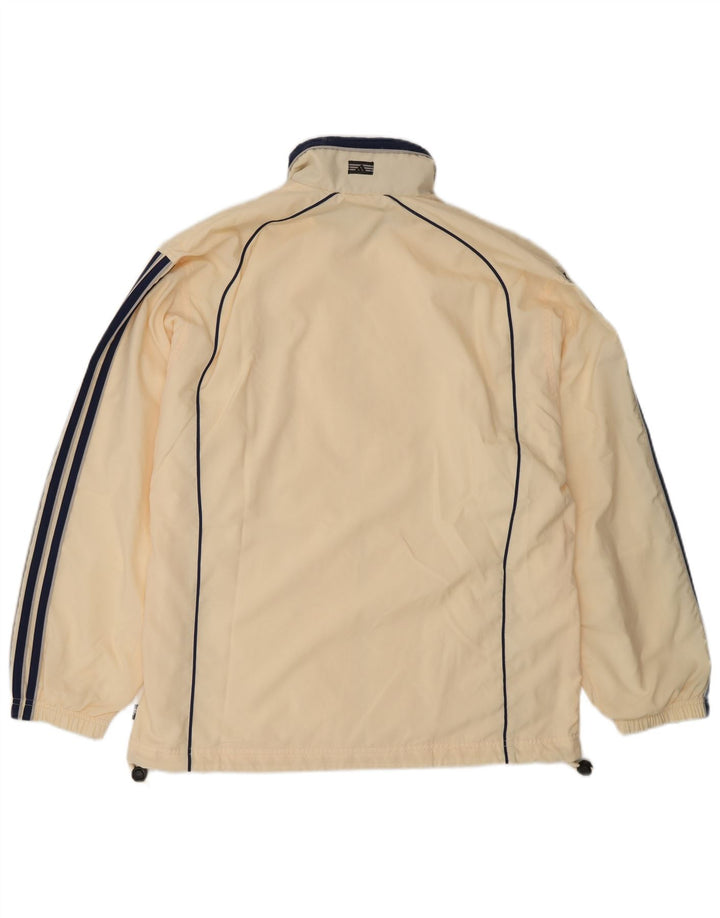 Giacca da ginnastica oversize da donna Adidas UK 14 Large Giallo Poliestere