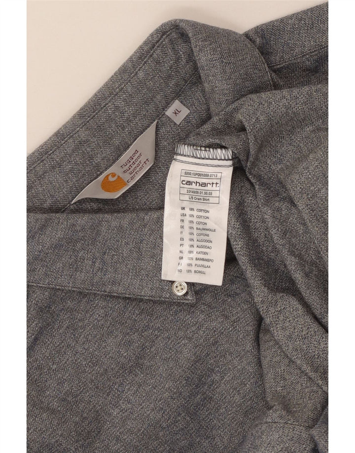 Camicia da uomo Carhartt XL in cotone grigio