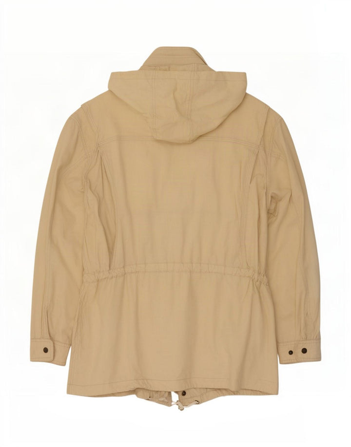 Giacca da uomo con cappuccio Leader UK 40 Large in cotone beige
