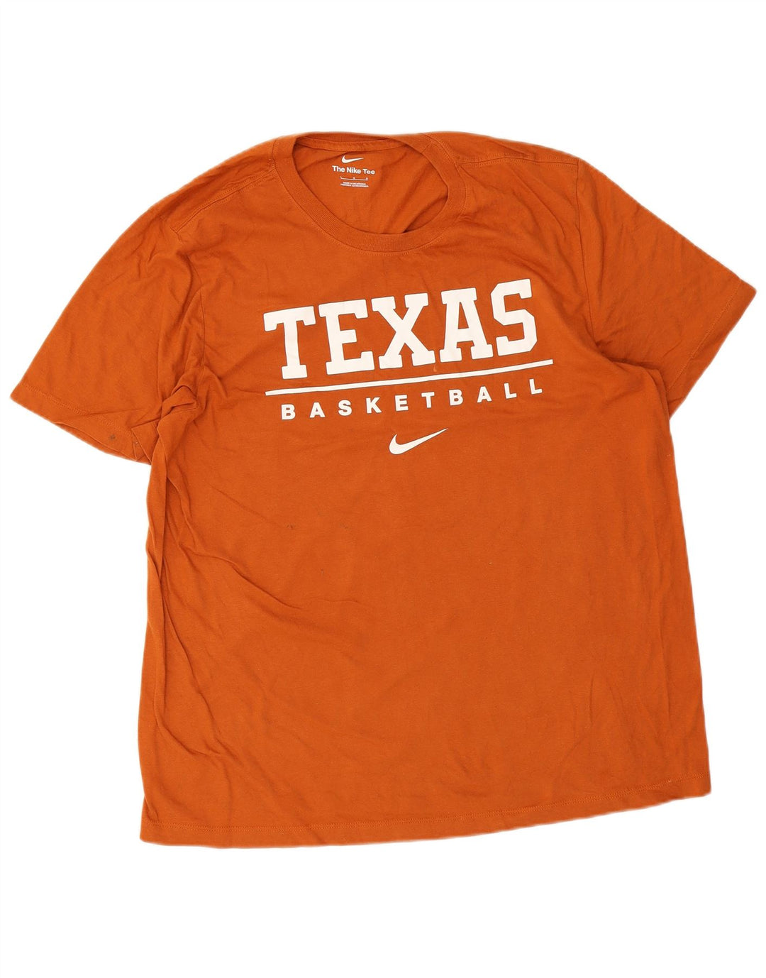 T-shirt grafica Nike Texas da uomo, taglia grande, in cotone arancione
