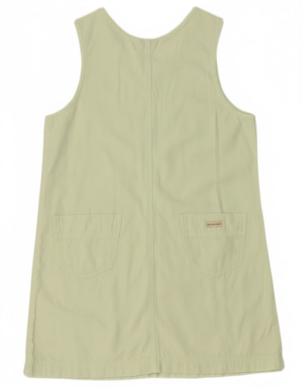 Abito a trapezio senza maniche per bambina Benetton 11-12 anni in cotone verde