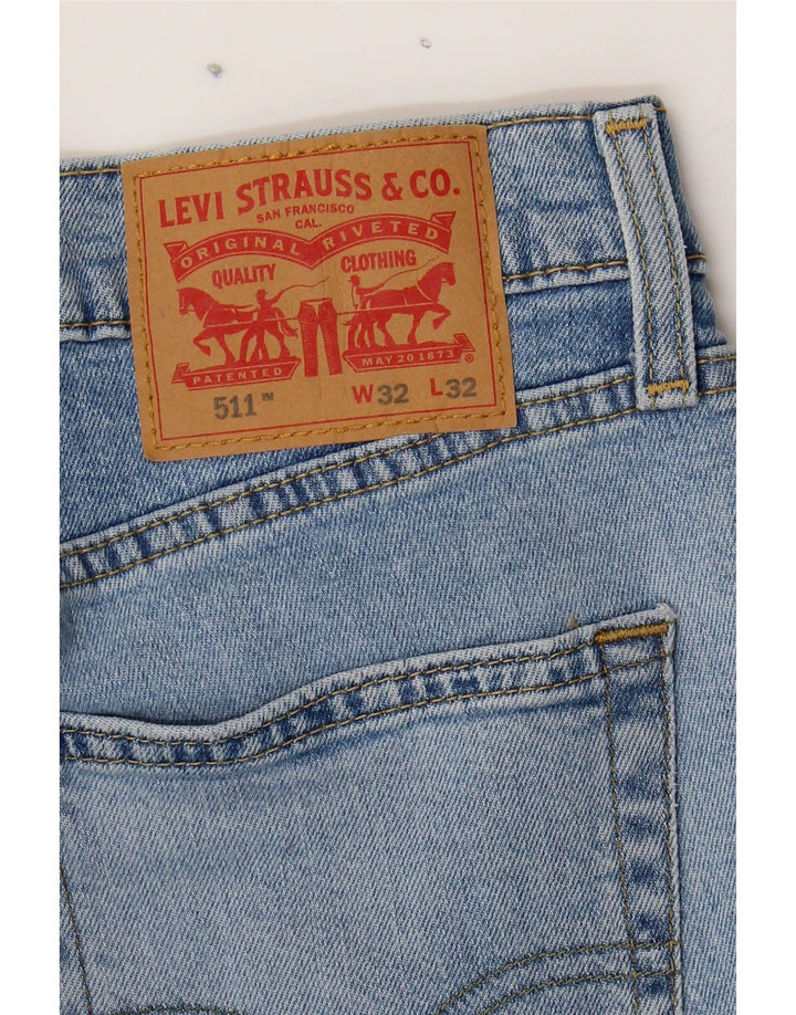 LEVI'S Mens 511 Slim Jeans W32 L32 Blue Cotton Vintage Levi's and Second-Hand Levi's from Messina Hembry 