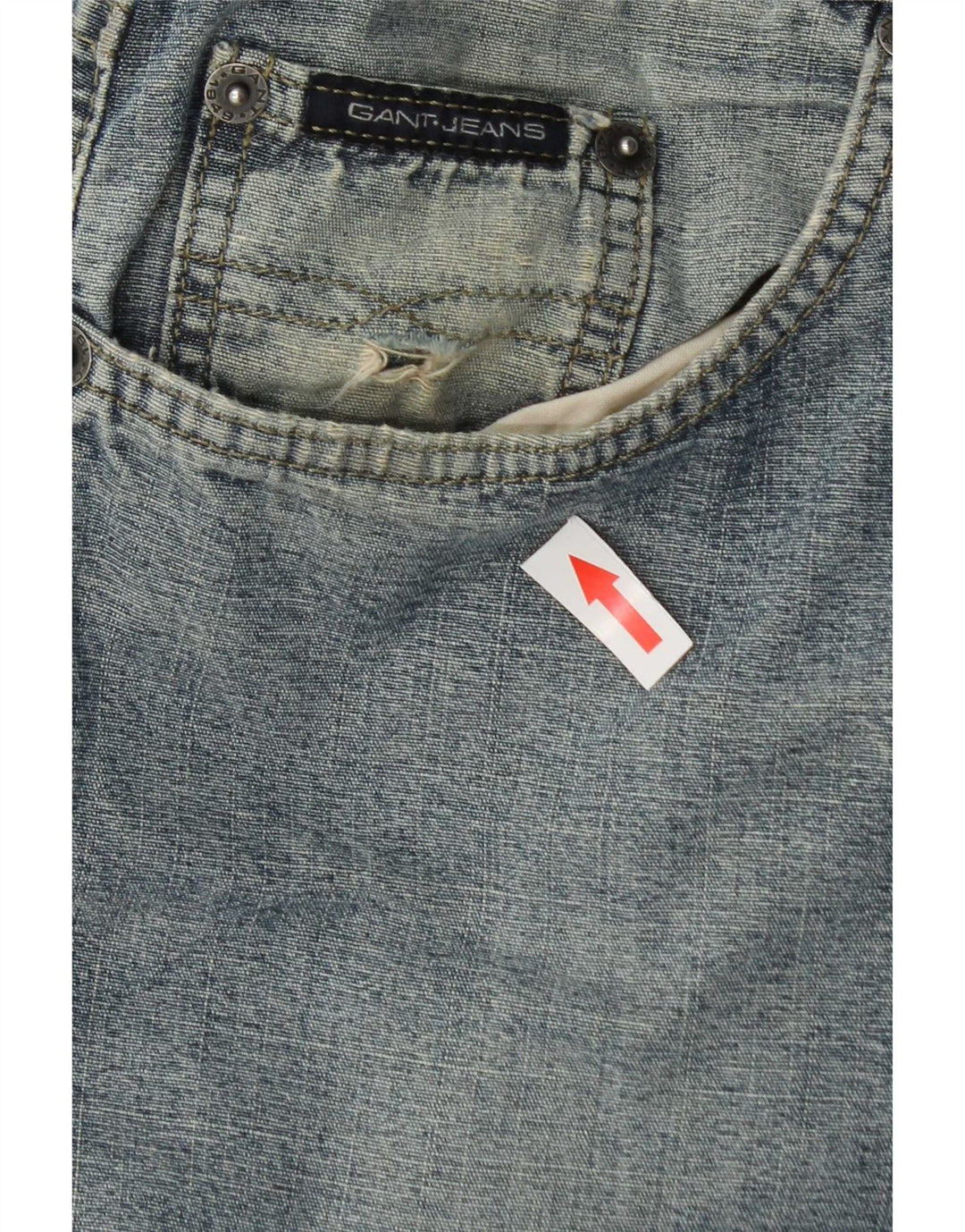 Jeans dritti da uomo Gant W34 L31 in cotone blu