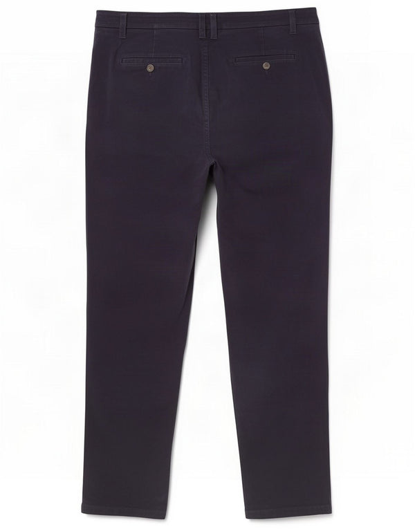 Joules Pantaloni chino dritti da donna UK 14 Large W32 L29 Blu navy Cotone