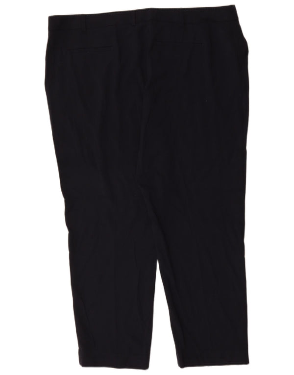 Pantaloni corti affusolati da donna Marks & Spencer UK 22 3XL W44 L28 Blu navy
