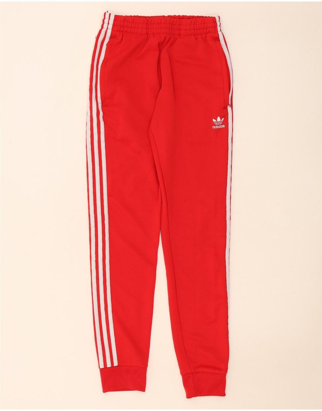 Pantaloni da tuta da uomo Adidas Joggers piccoli in poliestere rosso