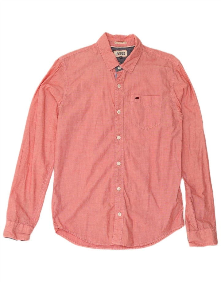 TOMMY HILFIGER Camicia da uomo piccola rossa in cotone