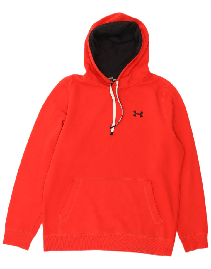 Felpa con cappuccio da uomo UNDER ARMOUR rosso medio
