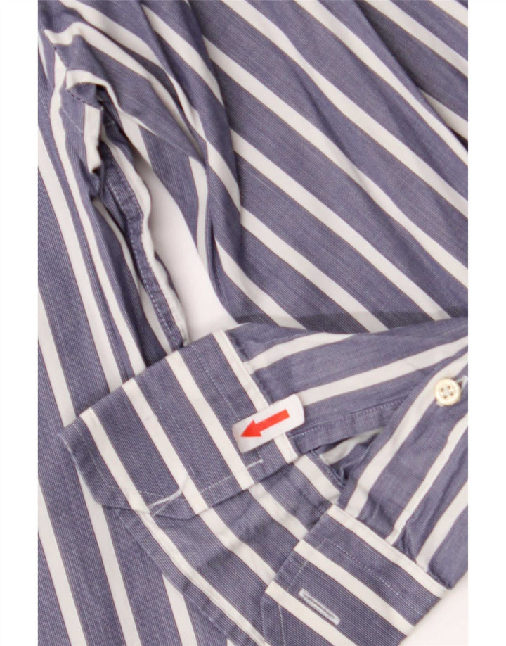 Camicia Uomo Massimo Dutti Gessato Grande Blu