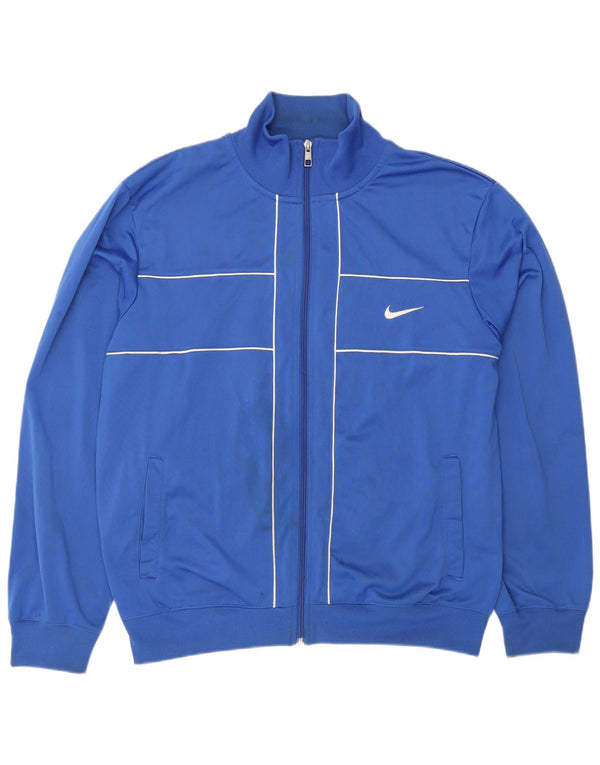 Giacca da tuta da uomo NIKE grande blu in poliestere