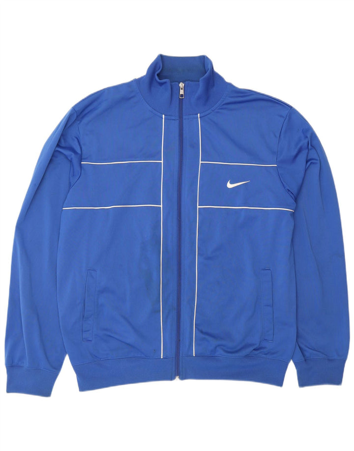 Giacca da tuta da uomo NIKE grande blu in poliestere