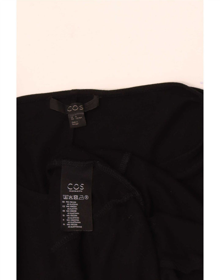 Top tunica oversize da donna con maniche a 3/4 Cos UK 14 Viscosa nera media