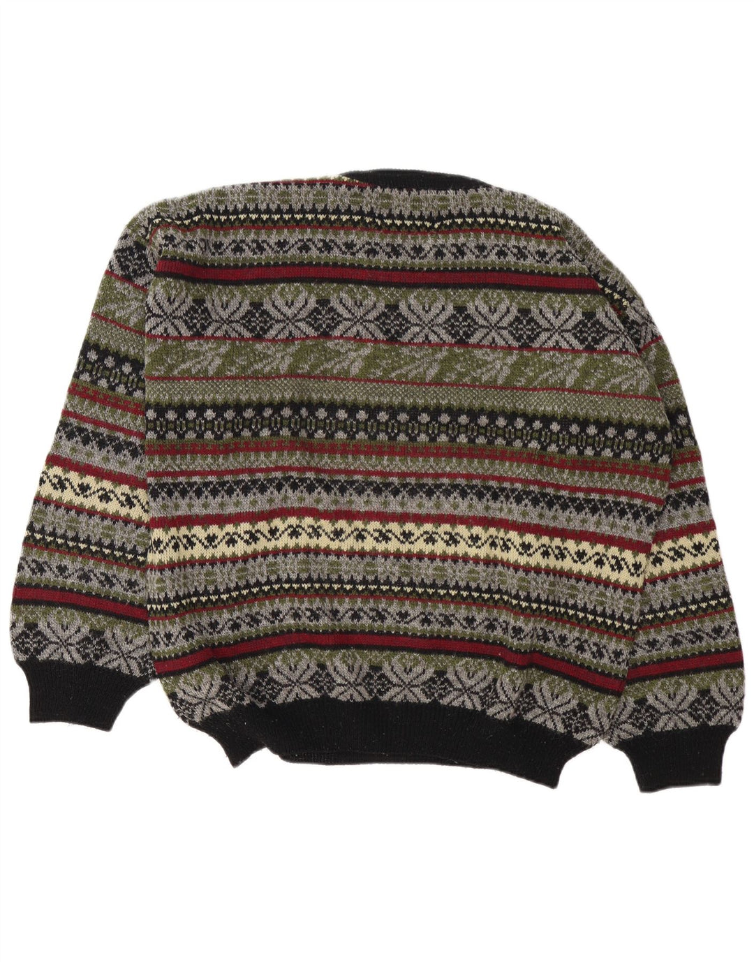 Fryday Maglione girocollo da uomo girocollo medio multicolore Fair Isle