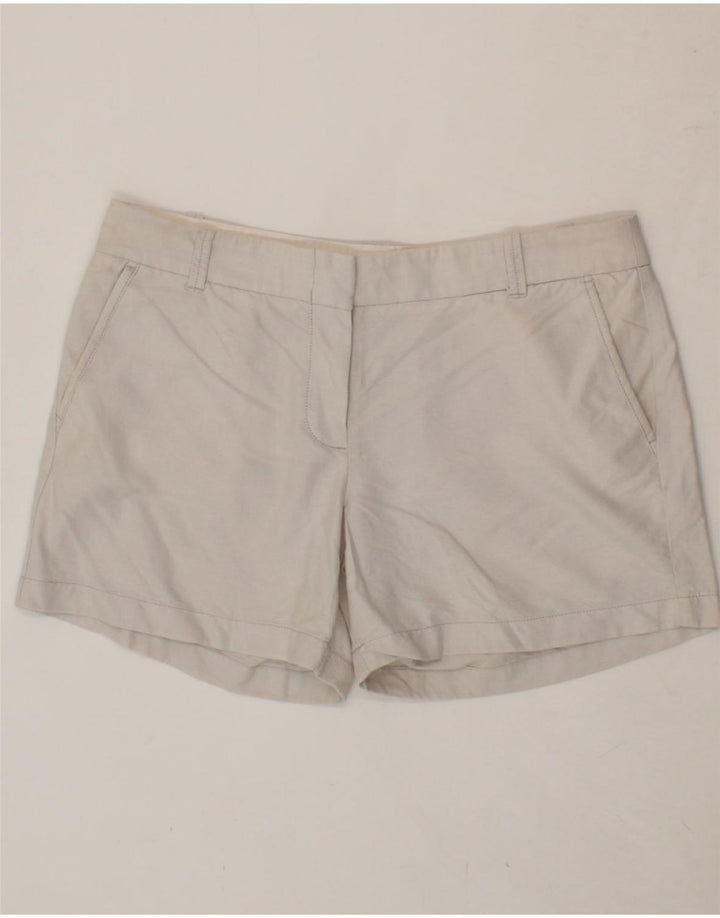 J. CREW Womens Chino Shorts US 10 Large W32 Off White Cotton Vintage J. Crew and Second-Hand J. Crew from Messina Hembry 