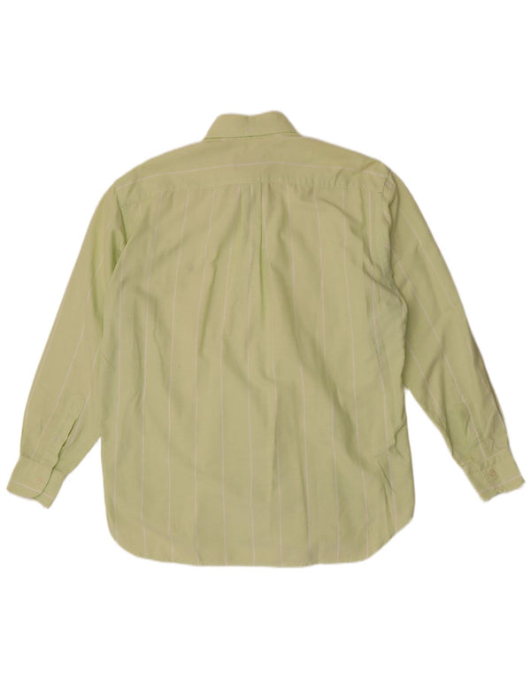 Camicia da uomo Brooksfield taglia 40 cotone a righe verde medio