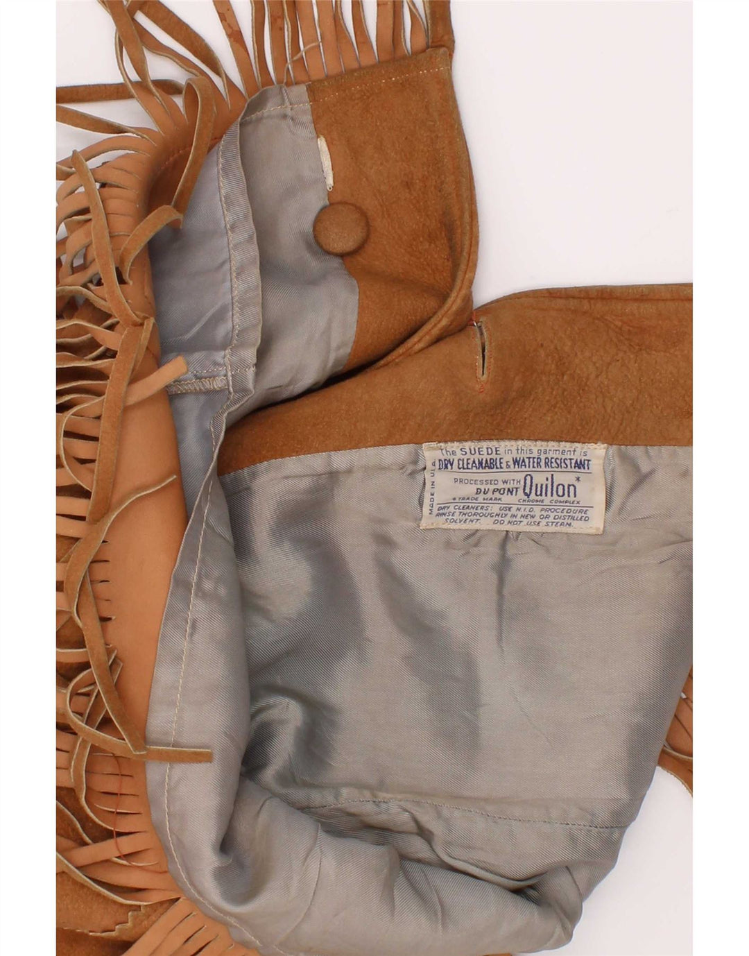 Giacca in pelle scamosciata western Quilon per ragazzi 5-6 anni Beige