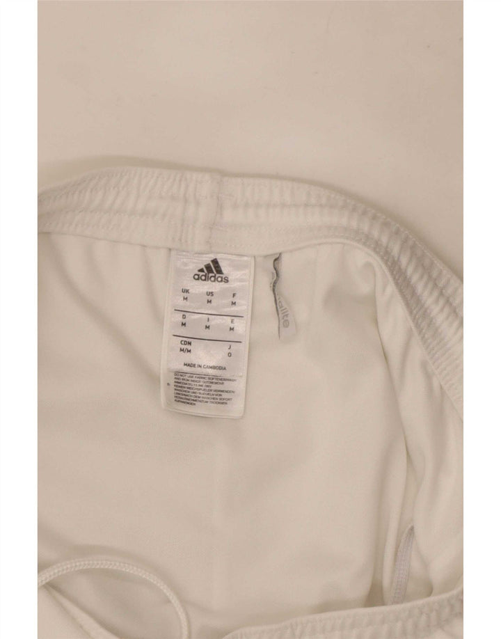 Pantaloncini sportivi Adidas Climalite da uomo di colore bianco medio in poliestere