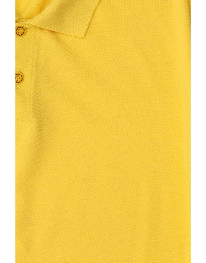 Polo da uomo Under Armour grande in cotone giallo