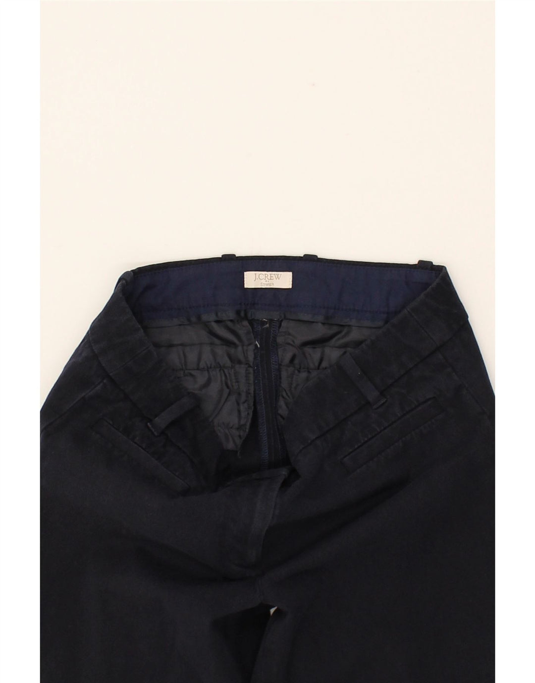J. CREW Womens Slim Cropped Trousers W28 L25 Navy Blue Vintage J. Crew and Second-Hand J. Crew from Messina Hembry 