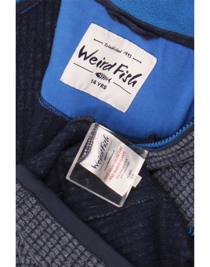 Giacca da tuta da ragazzo Weird Fish 13-14 anni in poliestere blu navy