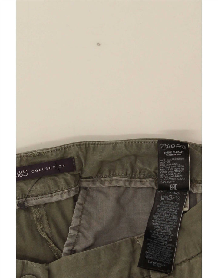 Pantaloni chino slim da donna Marks & Spencer UK 12 Medium W30 L30 Cachi