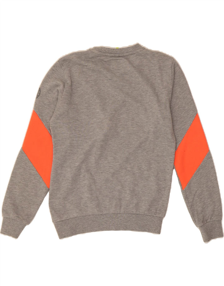 REPLAY Boys Sweatshirt Jumper 14-15 Years Small Grey Colourblock Cotton Vintage Replay and Second-Hand Replay from Messina Hembry 