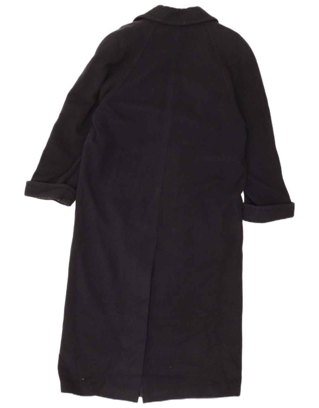Cappotto doppiopetto da donna Marks & Spencer UK 10 piccolo in lana nera