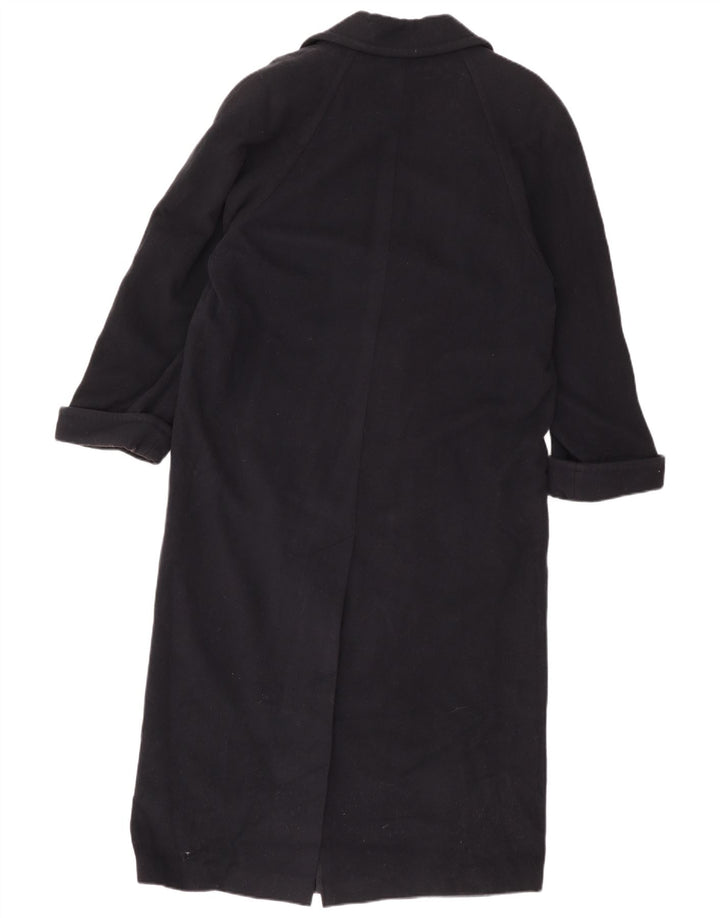 Cappotto doppiopetto da donna Marks & Spencer UK 10 piccolo in lana nera