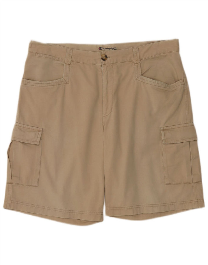 Pantaloncini cargo da uomo Champion grandi W36 in cotone beige