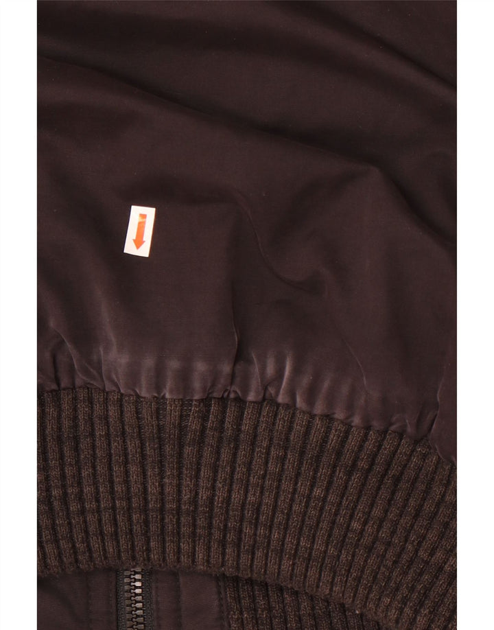 Giubbotto bomber con cappuccio da uomo Superdry UK 38 medio nero poliestere