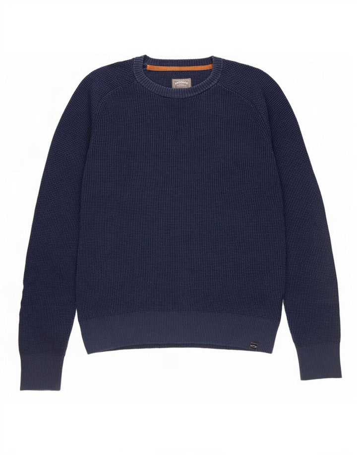 Maglione girocollo da uomo Fat Face piccolo in cotone blu navy