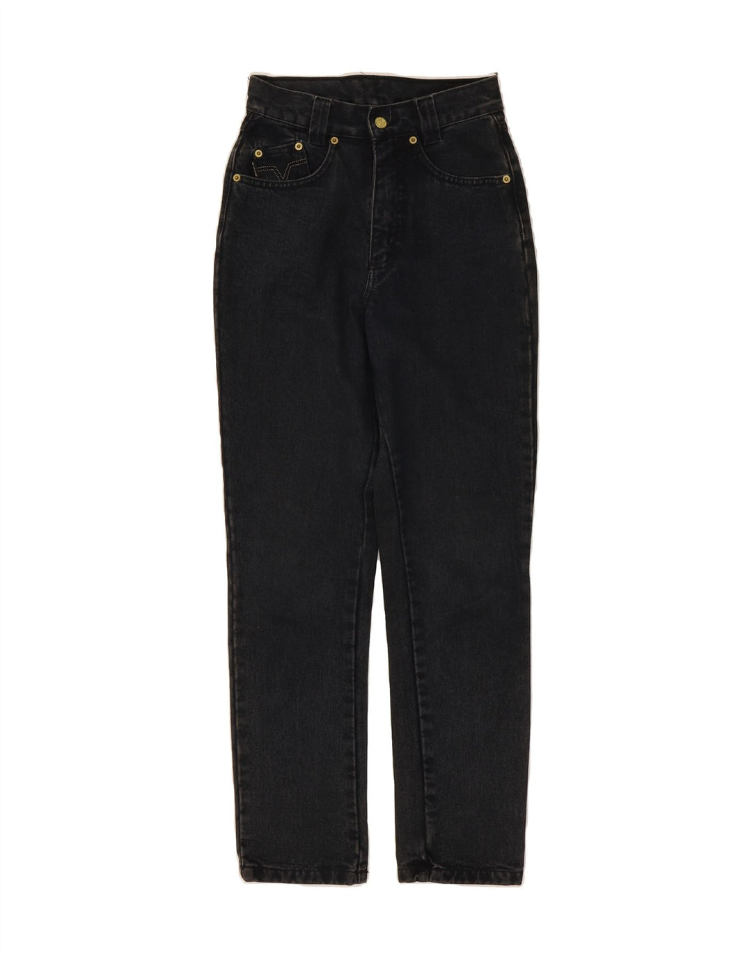 MASH Womens Straight Jeans W26 L29 Black Cotton Classic Vintage Mash and Second-Hand Mash from Messina Hembry 