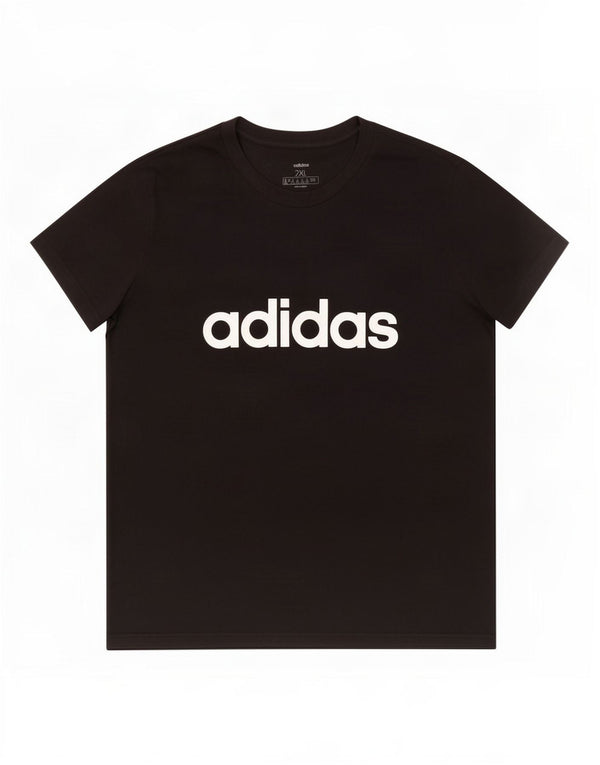 T-shirt grafica da donna Adidas Top UK 24/26 2XL cotone nero
