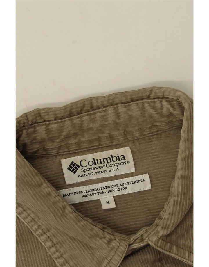 Camicia da uomo in velluto a coste Columbia, cotone beige medio