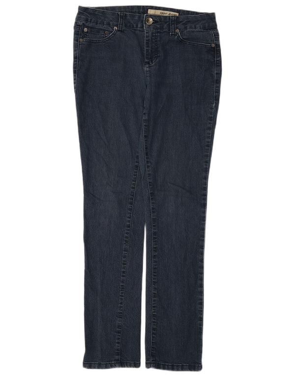 Jeans slim da donna Dkny US 8 medio W30 L31 cotone blu navy