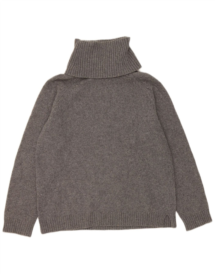 Maglione maglione a collo alto da donna Benetton UK 14 Grigio medio
