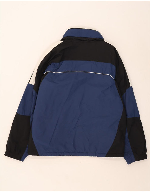 Giacca a vento con cappuccio da uomo Columbia UK 42 XL Blu navy color block