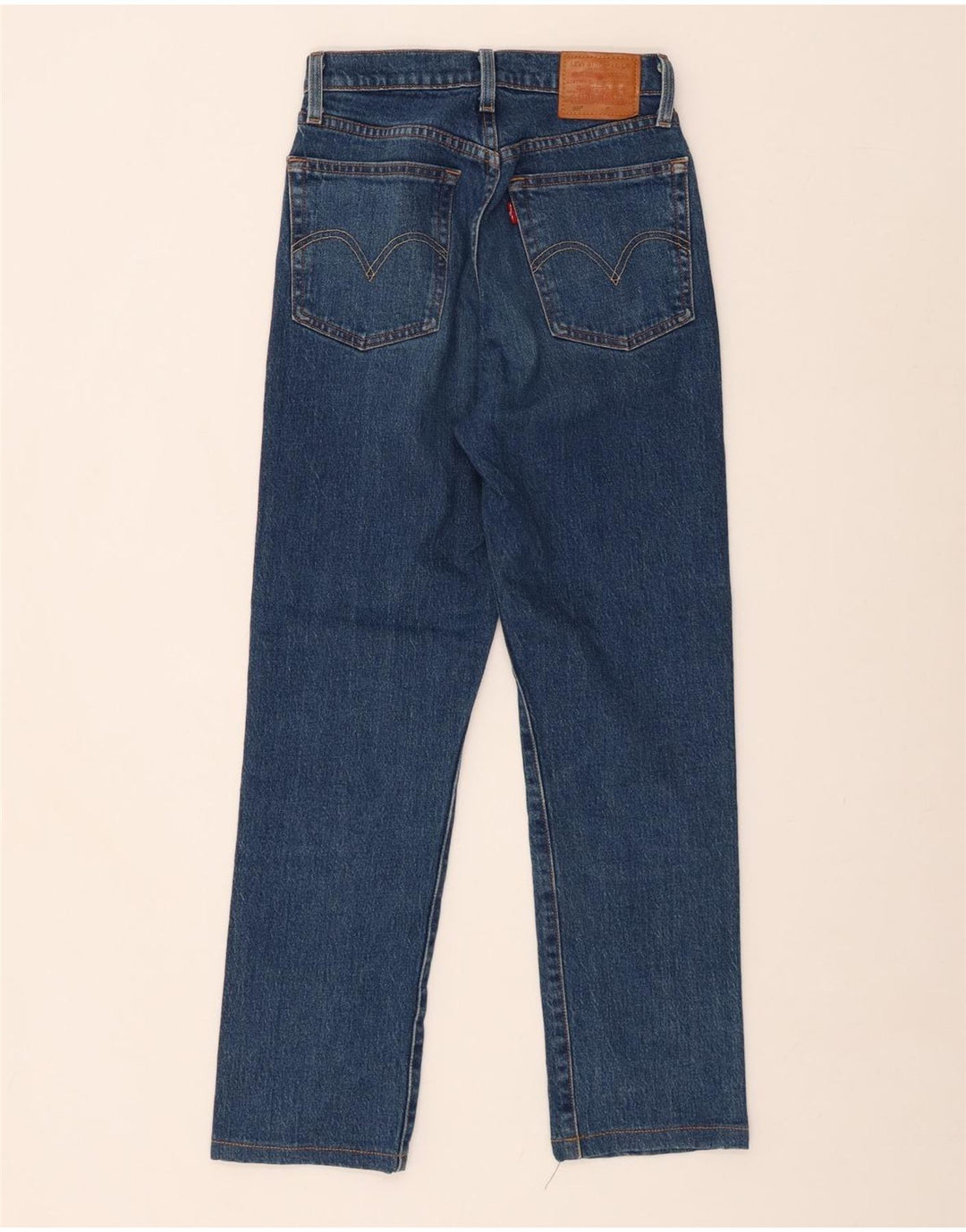 LEVI'S Jeans dritti 501 da donna W24 L30 cotone blu