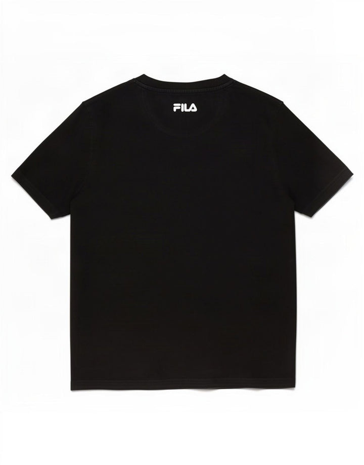 T-shirt grafica da uomo Fila Top in cotone nero medio