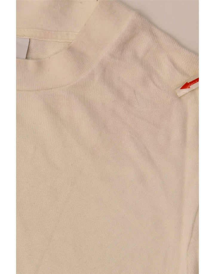 T-shirt Zara da uomo Top media bianco sporco