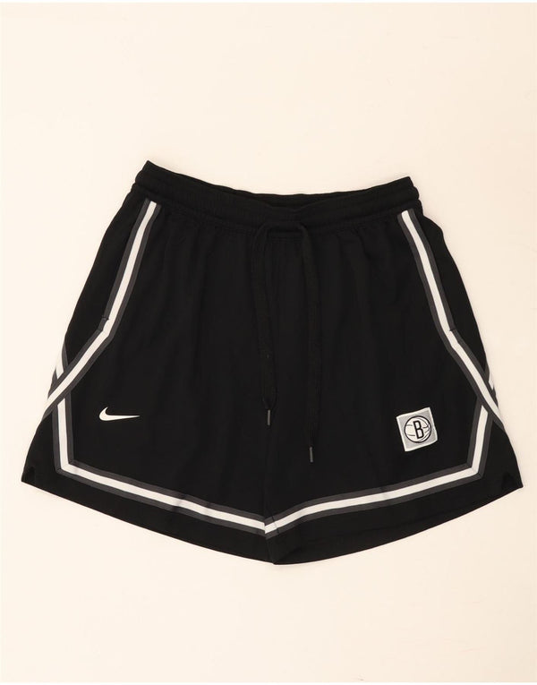 Nike Mens Brooklyn Nets Sport Shorts Large  Black Striped