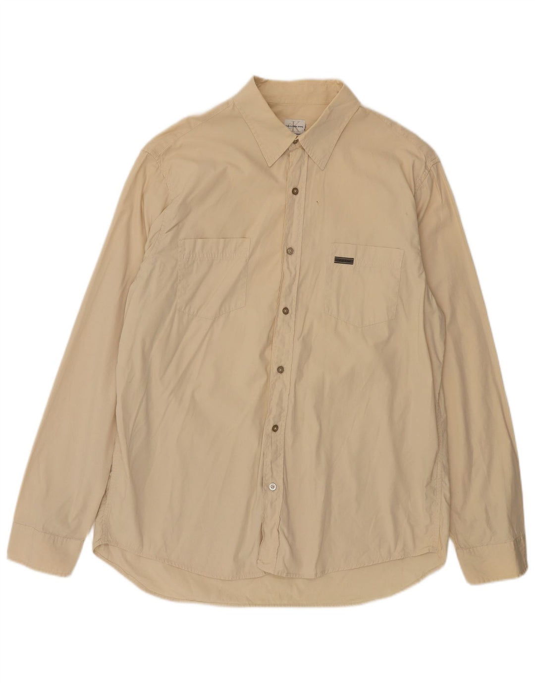Camicia da uomo Calvin Klein Jeans XL Beige