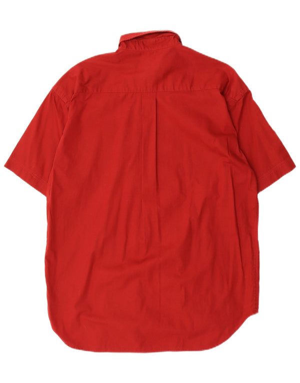 Camicia KAPPA da uomo a maniche corte piccola rossa in cotone