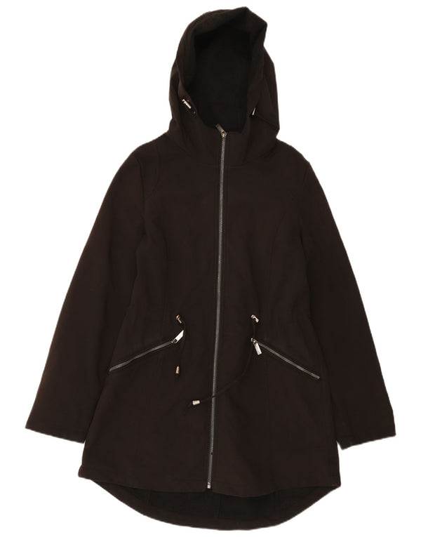 Cappotto giacca a vento con cappuccio da donna French Connection UK 10 piccolo nero