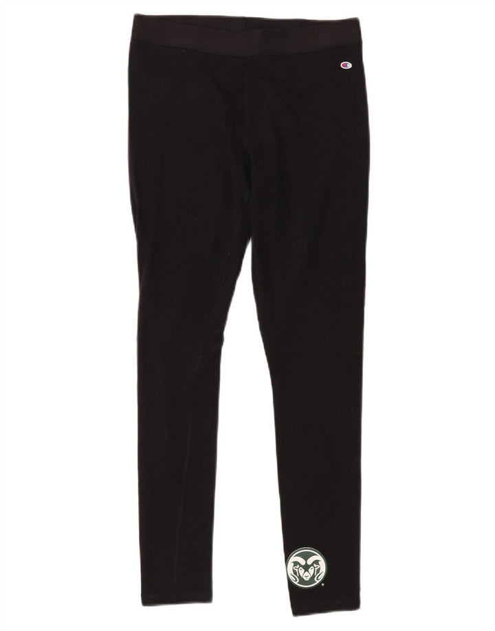 CHAMPION Leggings da donna Colorado State Rams UK 12 cotone nero medio